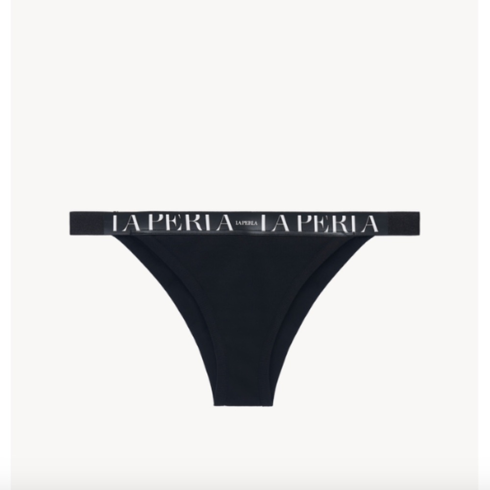 Brazilian brief in black stretch cotton - NEW WITH TAGS!